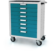 Trolley DVU 968 x 765 x 500 - basic - 8x drawers